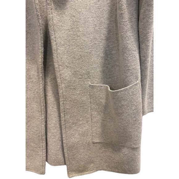 J Crew Sophie Open Front Gray Classic Wool-Blend Sweater Blazer Size S - Picture 8 of 8